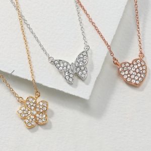 Whimsical pave motif necklace